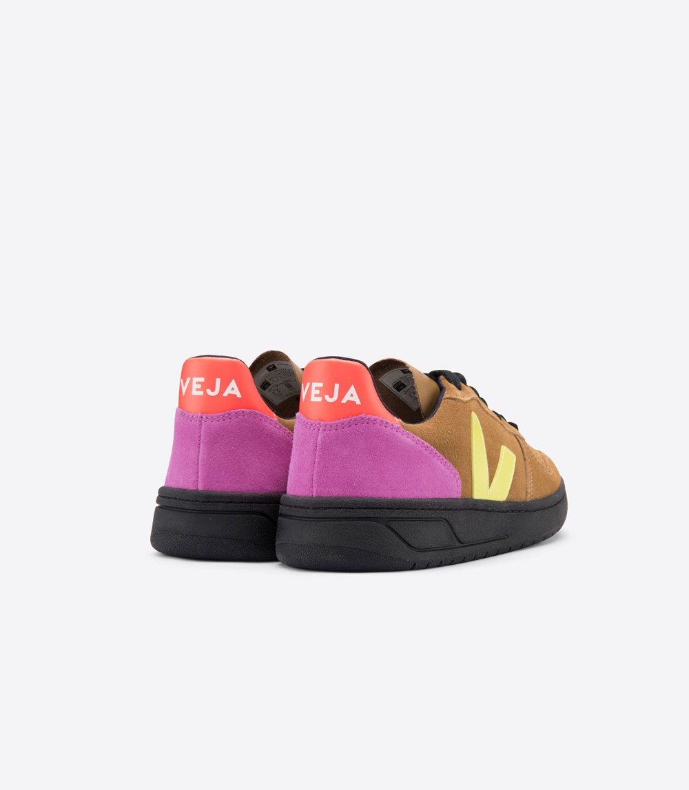 Veja Sneakers Herr - V-10 Bastille Suede Tent - Bruna - 071283-KUB